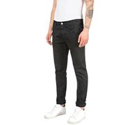 REPLAY Herren Jeans Anbass Slim-Fit Hyperflex Colour X-Lite mit Stretch, Schwarz (Black 040-2), 36W / 32L