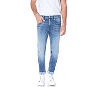 Replay Herren Jeans Anbass Slim-Fit Hyperflex White Shades mit Stretch, Light Blue 010 (Blau), 30W / 30L
