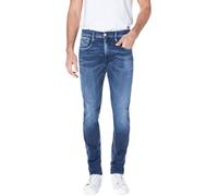 Replay Herren Jeans Anbass Slim-Fit Hyperflex White Shades mit Stretch, Medium Blue 009 (Blau), 33W / 30L