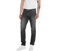 REPLAY Adult M914 Anbass Power Stretch Jeans, Dark Grey 097, 33W / 34L