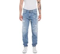 REPLAY Herren Jeans Sandot Tapered-Fit, Light Blue 010 (Blau), 31W / 34L