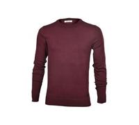 Replay Hyperflex Cotton Crew-Neck Jumper, Burgundy - XX-Large