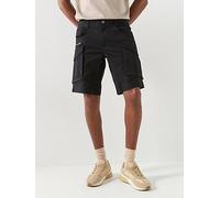 REPLAY Herren Cargo-Shorts Joe Short Regular-Fit mit Stretch, Black 098 (Schwarz), 34W