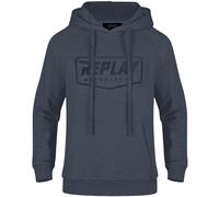 Replay Logo Hoodie, blue, size XL for Men