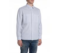 Replay M4138a.000.52880 Long Sleeve Shirt Blue XL Men