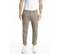 REPLAY Herren Chino Zeumar Slim-Fit Hyperflex X-Lite mit Stretch, Braun (Sand 020-1), 34W / 30L