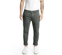 REPLAY Herren Chino Zeumar Slim-Fit Hyperflex X-Lite mit Stretch, Grün (Military Green 030-1), 31W / 30L