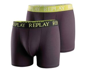Replay Men Boxer Shorts, 2 Pack - Trunks, Cotton Stretch