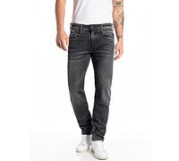 REPLAY Men's Anbass Aged Jeans, 097 Dark Grey, 36 W/32 L