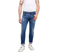 Replay Men's Anbass Hyper Bio Slim Jeans, Blue (Medium Blue 9), 31W / 34L