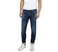 REPLAY Men's Anbass Powerstretch Denim Jeans, 0072 Dark Blue, 40W / 34L