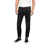 Replay Men's Anbass Slim-Fit Hyperflex Jeans with Stretch, Black (Black 098), W36 x L32