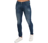 Replay Mens Anbass Slim Fit Jeans in Blue Cotton - Size 34 Short