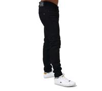 Replay Mens Anbass Slim Fit Stretch Jeans in Black Cotton - Size 38 Regular