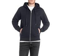 Replay Men's Basic Sweat Jacket with Hood, 067 Night Blue, XS