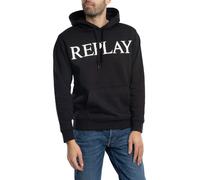 Replay Men's M3104 Hooded Sweatshirt, 098 Black, L