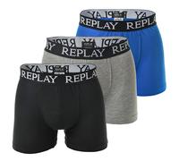 Replay Men's Boxer Shorts, 3 Pack - Underwear, Cotton, Logo, Solid Color ...