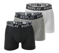 Replay Men's Boxer Shorts, 3 Pack - Underwear, Cotton, Logo, Solid Color ...