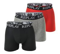 Replay Men's Boxer Shorts, 3 Pack - Underwear, Cotton, Logo, Solid Color ...