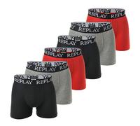 Replay Men's Boxer Shorts, 6 Pack - Underwear, Cotton, Logo, Solid Color ...