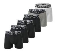 Replay Men's Boxer Shorts, 6 Pack - Underwear, Cotton, Logo, Solid Color ...