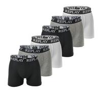 Replay Men's Boxer Shorts, 6 Pack - Underwear, Cotton, Logo, Solid Color ...