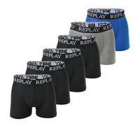 Replay Men's Boxer Shorts, 6 Pack - Underwear, Cotton, Logo, Solid Color ...