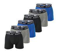 Replay Men's Boxer Shorts, 6 Pack - Underwear, Cotton, Logo, Solid Color ...