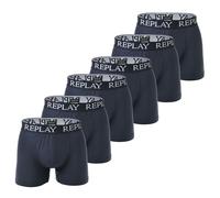 Replay Men's Boxer Shorts, 6 Pack - Underwear, Cotton, Logo, Solid Color ...