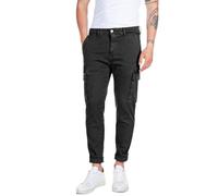 Replay Men's Cargo Pants Jaan Slim-Fit Hyperflex with Stretch, Black (Black 040), 32W / 30L