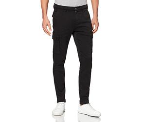 Replay Men's Cargo Pants Jaan Slim-Fit Hyperflex with Stretch, Black (Black 040), 32W / 32L