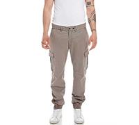Replay Men's Comfort Cotton Trousers, Warm Grey 104 (Grey), 30W / 30L