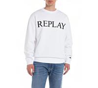 Replay Men's Cotton Sweatshirt, White (White 001), L