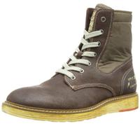 Replay Mens Donovan Combat Boots RU050004L Dark Brown 12 UK, 46 EU