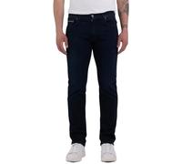 Replay men's Grover straight-fit jeans with stretch, blue (Dark Blue 007), 29W / 32L