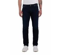 Replay men's Grover straight-fit jeans with stretch, blue (Dark Blue 007), 33W / 34L