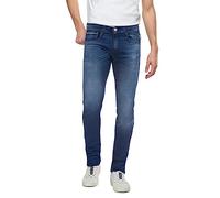 Replay men's Grover straight-fit jeans with stretch, blue (Medium Blue 009), 27W / 32L
