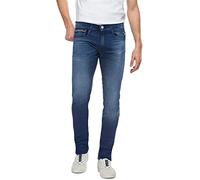 Replay men's Grover straight-fit jeans with stretch, blue (Medium Blue 009), 30W / 30L