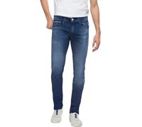Replay men's Grover straight-fit jeans with stretch, blue (Medium Blue 009), 30W / 32L