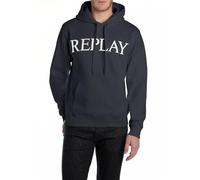 Replay Men's M3104 Hooded Sweatshirt, 067 Night Blue, XXL