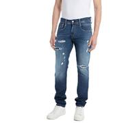 Replay Men's Hyperflex Jeans with Stretch, Blue (Dark Blue 007), 32W / 36L