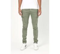 REPLAY Mens Jaan Cargo Hyperflex X-Lite Trousers In Green Mens Clothing Size: W32-L30, Colour: Green Suede