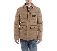 Replay men's jacket, transitional jacket, quilted jacket, Earth 557 (brown), XXL