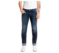Men's Replay Anbass Power Stretch Slim Fit Jean Navy - Blue - Size: 34/32