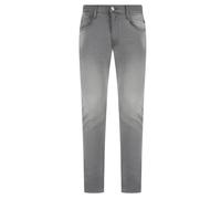 Replay Mens Jeans Hyperflex Anbass Slim Fit Tapered Jeans in Light Grey