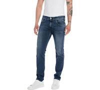 Replay men's jeans with power stretch, blue (Medium Blue 009), 32W / 32L