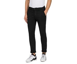 Replay Men's Jeans Zeumar Slim-Fit Hyperflex Hyperchino Color X-Lite with Stretch, Black (Black 040), 31W / 34L
