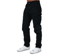 Replay men's cargo trousers Joe regular fit made of comfort cotton, black (Black 098), 38W / 32L