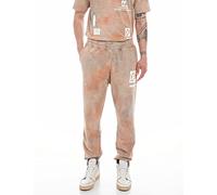 Replay Men's Jogging Pants with Drawstring, Pagoda Red + Nepaly Grey 010 (Multicolored), S