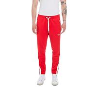 REPLAY Men's M9743F Tech Fleece Slacks, Poppy Red 555, S